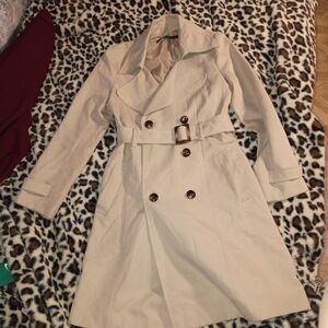 Stylish Beige Trench Coat